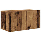 vidaXL TV-Schrankset Wandmontiert 10 pcs Altholz Holzwerkstoff
