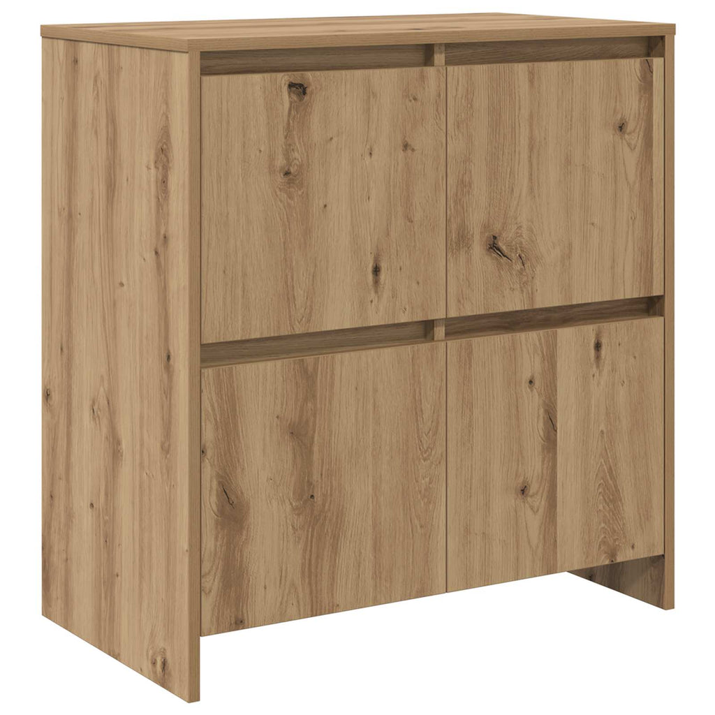 vidaXL Sideboard 3 pcs Artisan-Eiche 70 x 41 x 75 cm Holzwerkstoff