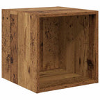 vidaXL TV-Schrank Set Wandmontiert 2 pcs Altholz Holzwerkstoff