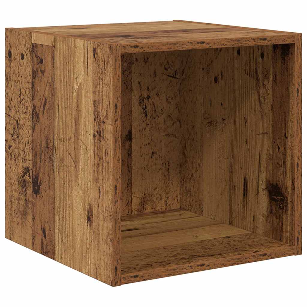 vidaXL TV-Schrank Set Wandmontiert 2 pcs Altholz Holzwerkstoff