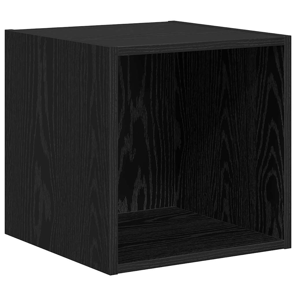 vidaXL TV-Schrank Set 2 pcs Schwarz Eichen-Optik Holzwerkstoff