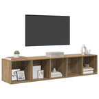 vidaXL TV-Schrank Set Wandmontiert 2 pcs Artisan-Eiche Holzwerkstoff