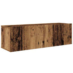 vidaXL Wand-TV-Schrank Wandmontiert 4 pcs Altholz Holzwerkstoff
