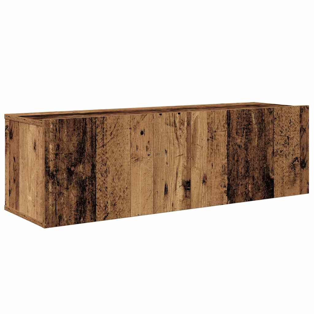 vidaXL TV-Schrankset Wandmontiert 5 pcs Altholz Holzwerkstoff