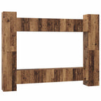 vidaXL TV-Schrankset 10 pcs Altholz 30,5 x 30 x 90 cm Holzwerkstoff
