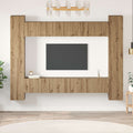 vidaXL TV-Schrankset 10 pcs Artisan-Eiche 30,5 x 30 x 90 cm