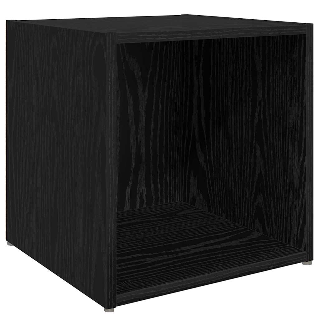 vidaXL TV-Schrank Set 8 pcs Schwarz Eichen-Optik Holzwerkstoff