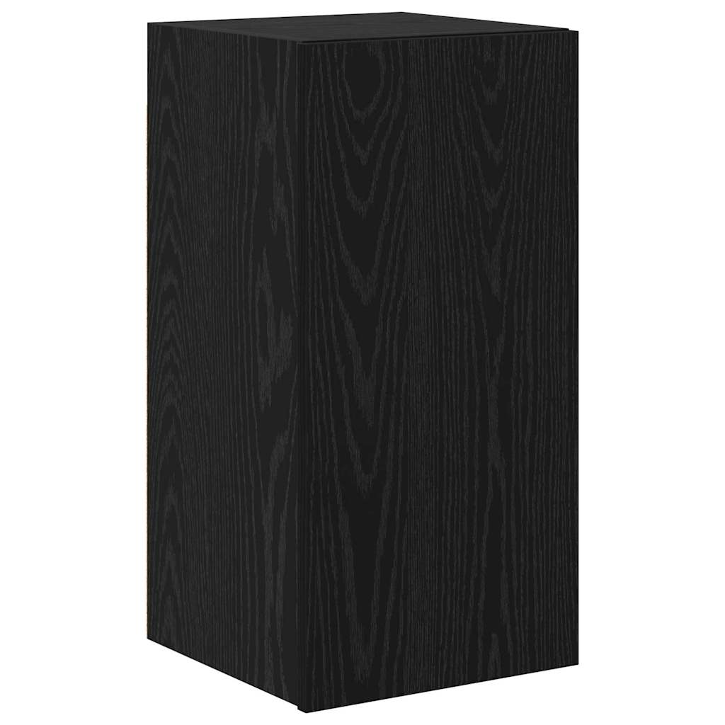 vidaXL TV-Einheiten 4 pcs Schwarz Eichen-Optik Holzwerkstoff