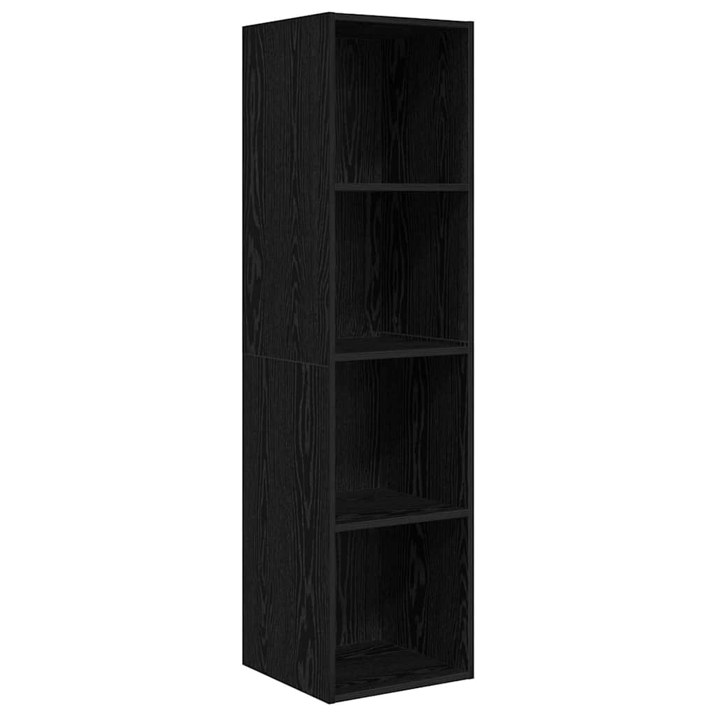 vidaXL TV-Schrankset 2 pcs Schwarz Eichen-Optik Holzwerkstoff