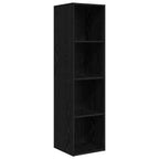 vidaXL TV-Schrankset 2 pcs Schwarz Eichen-Optik Holzwerkstoff