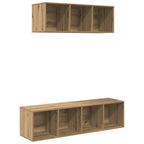 vidaXL TV-Schrankset Wandmontiert 2 pcs Artisan-Eiche Holzwerkstoff