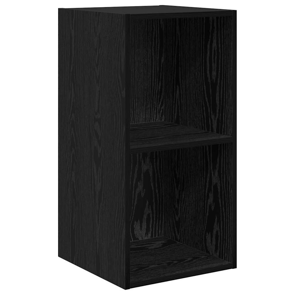 vidaXL TV-Schrankset Schwarz Eichen-Optik 37 x 37 x 107 cm