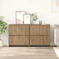 vidaXL Sideboards 2 pcs Artisan-Eiche 70 x 41 x 75 cm Holzwerkstoff