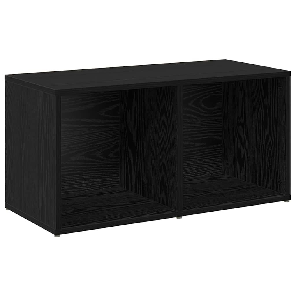 vidaXL TV-Schrankset 2 pcs Schwarz Eichen-Optik 37 x 35 x 72 cm