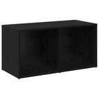 vidaXL TV-Schrankset 2 pcs Schwarz Eichen-Optik 37 x 35 x 72 cm