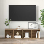 vidaXL TV-Schrankset 2 pcs Artisan-Eiche 37 x 35 x 72 cm Holzwerkstoff