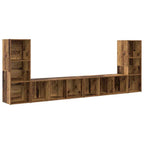 vidaXL TV-Schrankset 4 pcs Altholz 37 x 35 x 107 cm Holzwerkstoff