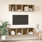 vidaXL TV-Schrankset 2 pcs Artisan-Eiche 37 x 37 x 142,5 cm