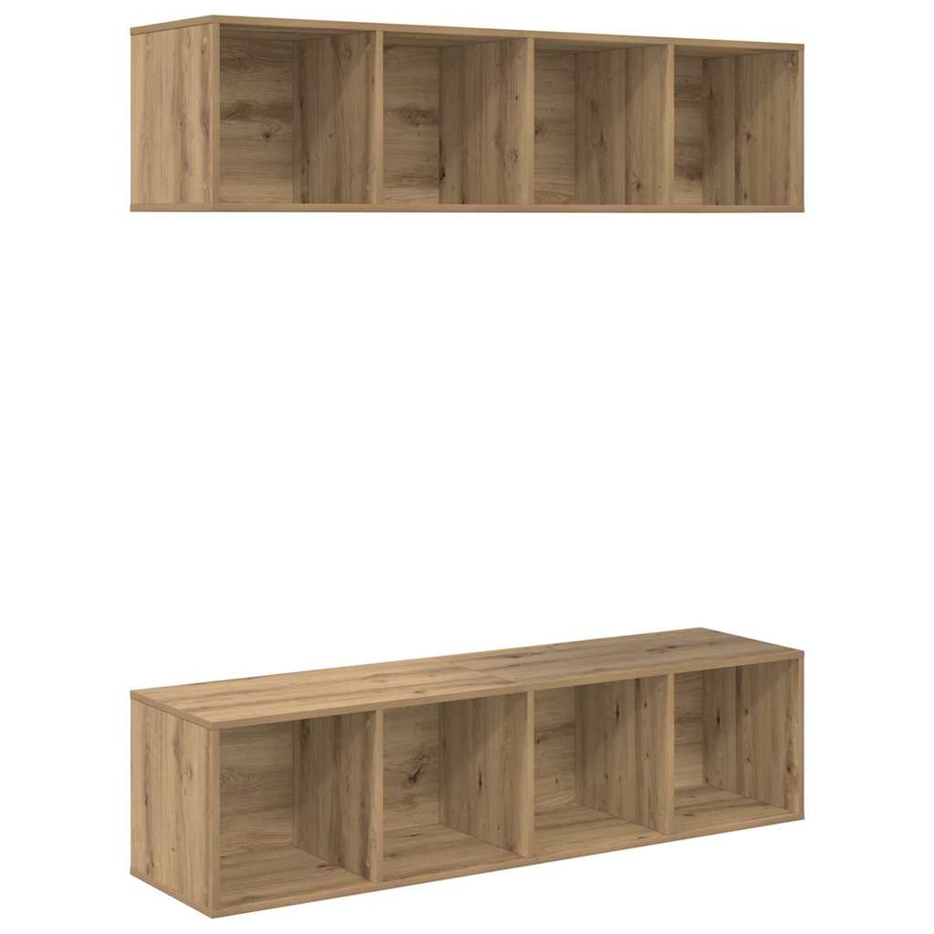 vidaXL TV-Schrankset 2 pcs Artisan-Eiche 37 x 37 x 142,5 cm