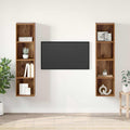 vidaXL TV-Schrankset 2 pcs Braun 37 x 37 x 142,5 cm Holzwerkstoff