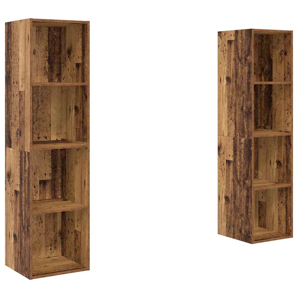 vidaXL TV-Schrankset 2 pcs Braun 37 x 37 x 142,5 cm Holzwerkstoff