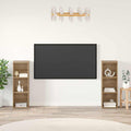 vidaXL TV-Schrankset Wandmontiert 2 pcs Artisan-Eiche 107 x 35 x 37 cm