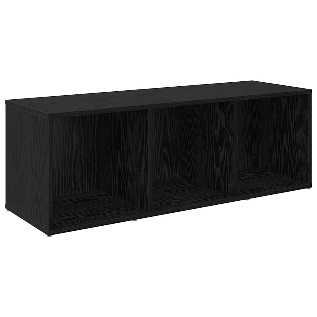vidaXL TV-Schrankset 3 pcs Schwarz Eichen-Optik 37 x 35 x 107 cm