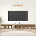 vidaXL TV-Schrankset Wandmontiert 3 pcs Artisan-Eiche 37 x 35 x 107 cm