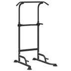 vidaXL Power Turm Dip Station Schwarz 102 x 95 x 210 cm