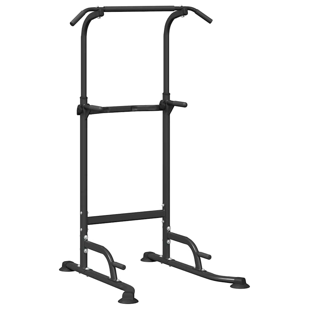 vidaXL Power Turm Dip Station Schwarz 102 x 95 x 210 cm