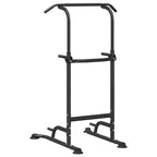 vidaXL Power Turm Dip Station Schwarz 102 x 95 x 210 cm
