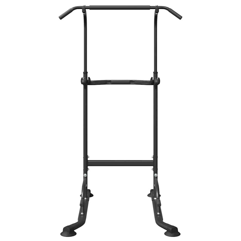 vidaXL Power Turm Dip Station Schwarz 102 x 95 x 210 cm
