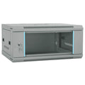 vidaXL Netzwerkschrank mit Speicher Grau 60 x 45 x 28 cm Stahl