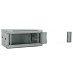 vidaXL Netzwerkschrank mit Speicher Grau 60 x 45 x 28 cm Stahl