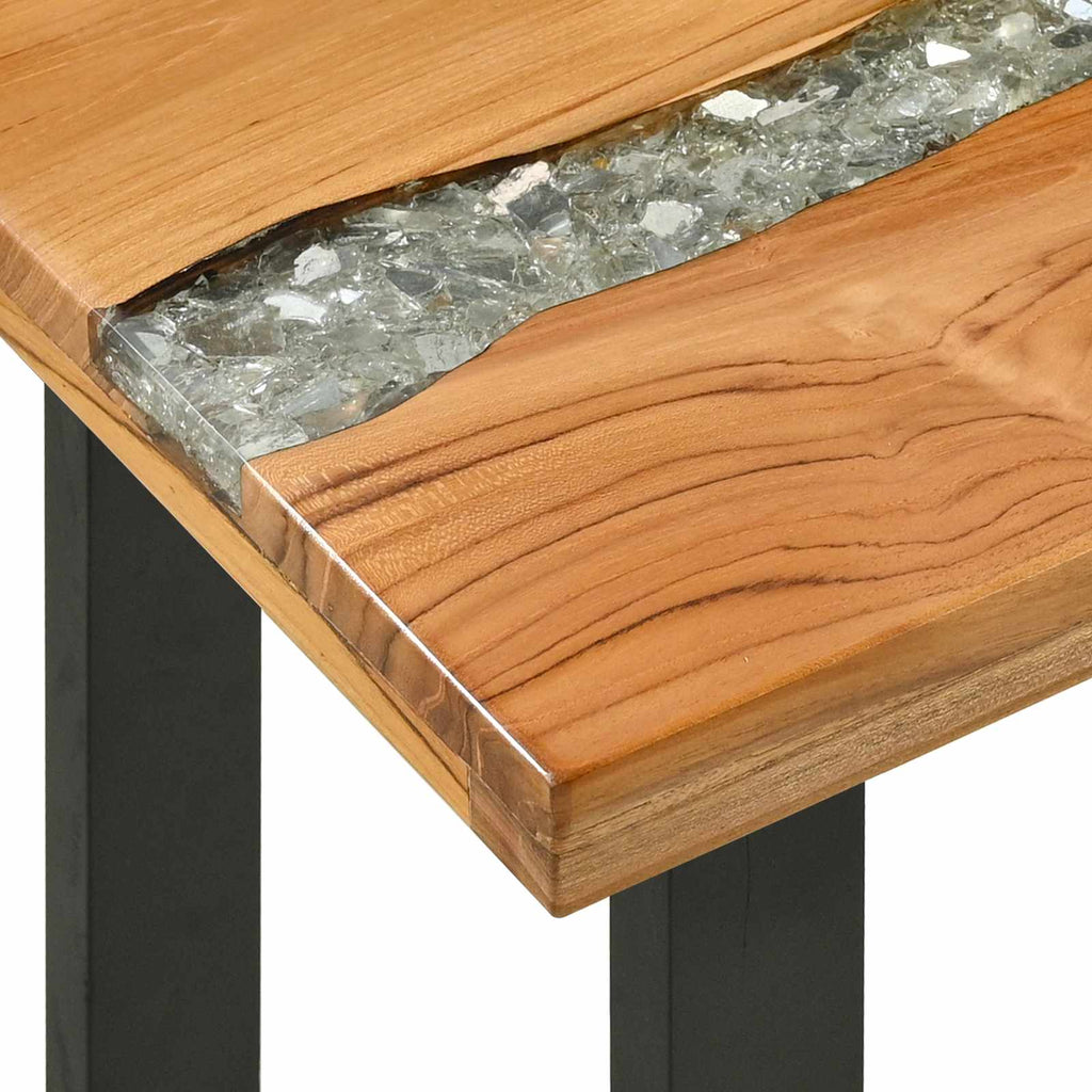 vidaXL Konsolentisch Braun 100 x 35 x 75 cm Massivholz Teak