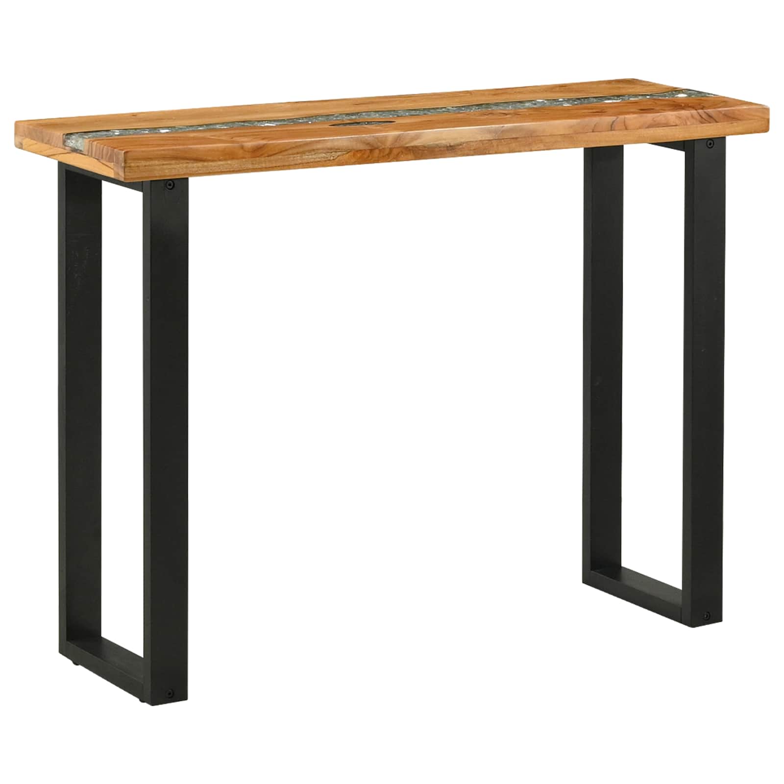 vidaXL Konsolentisch Braun 100 x 35 x 75 cm Massivholz Teak