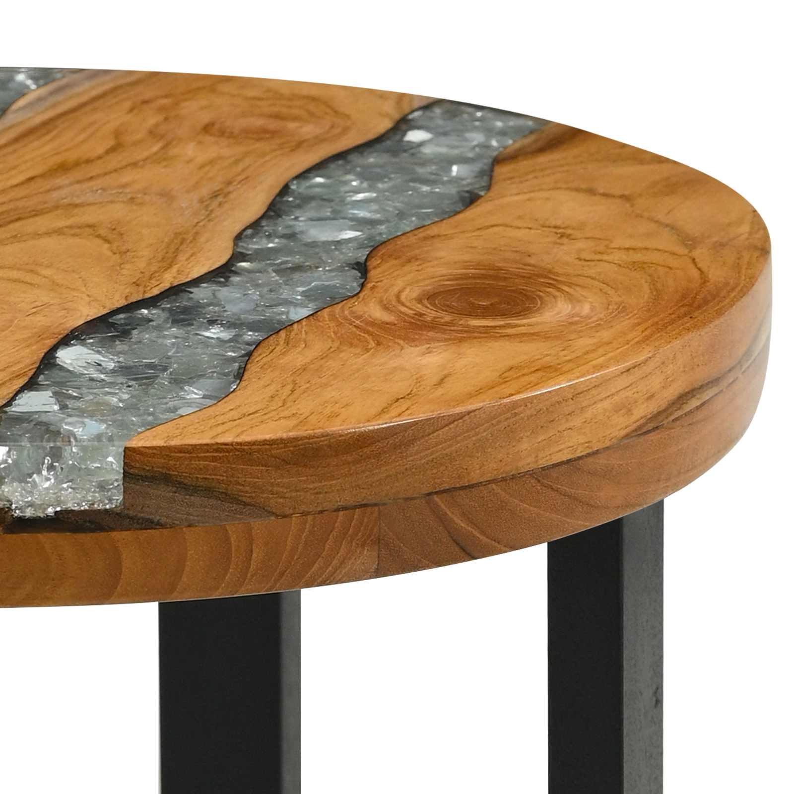 vidaXL Couchtisch Braun 40 x 40 x 45 cm Massivholz Teak