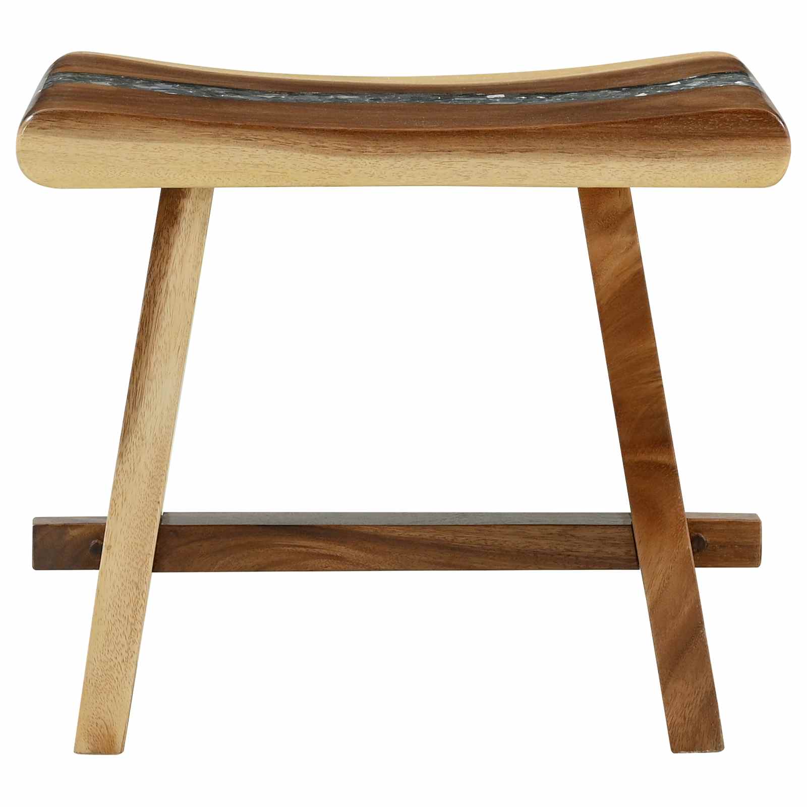 vidaXL Duschhocker Natur 50 x 30 x 44 cm Massives Suarholz