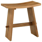 vidaXL Badezimmer Hocker Braun 50 x 29,5 x 50,5 cm Massivholz Teak