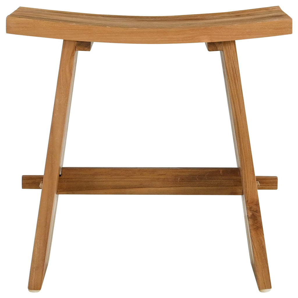 vidaXL Badezimmer Hocker Braun 50 x 29,5 x 50,5 cm Massivholz Teak