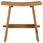 vidaXL Badezimmer Hocker Braun 50 x 29,5 x 50,5 cm Massivholz Teak