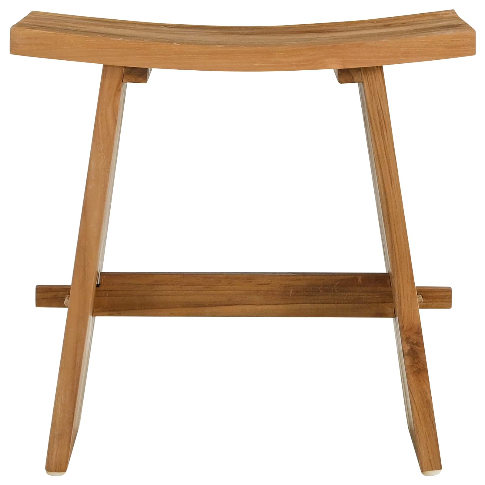 vidaXL Badezimmer Hocker Braun 50 x 29,5 x 50,5 cm Massivholz Teak