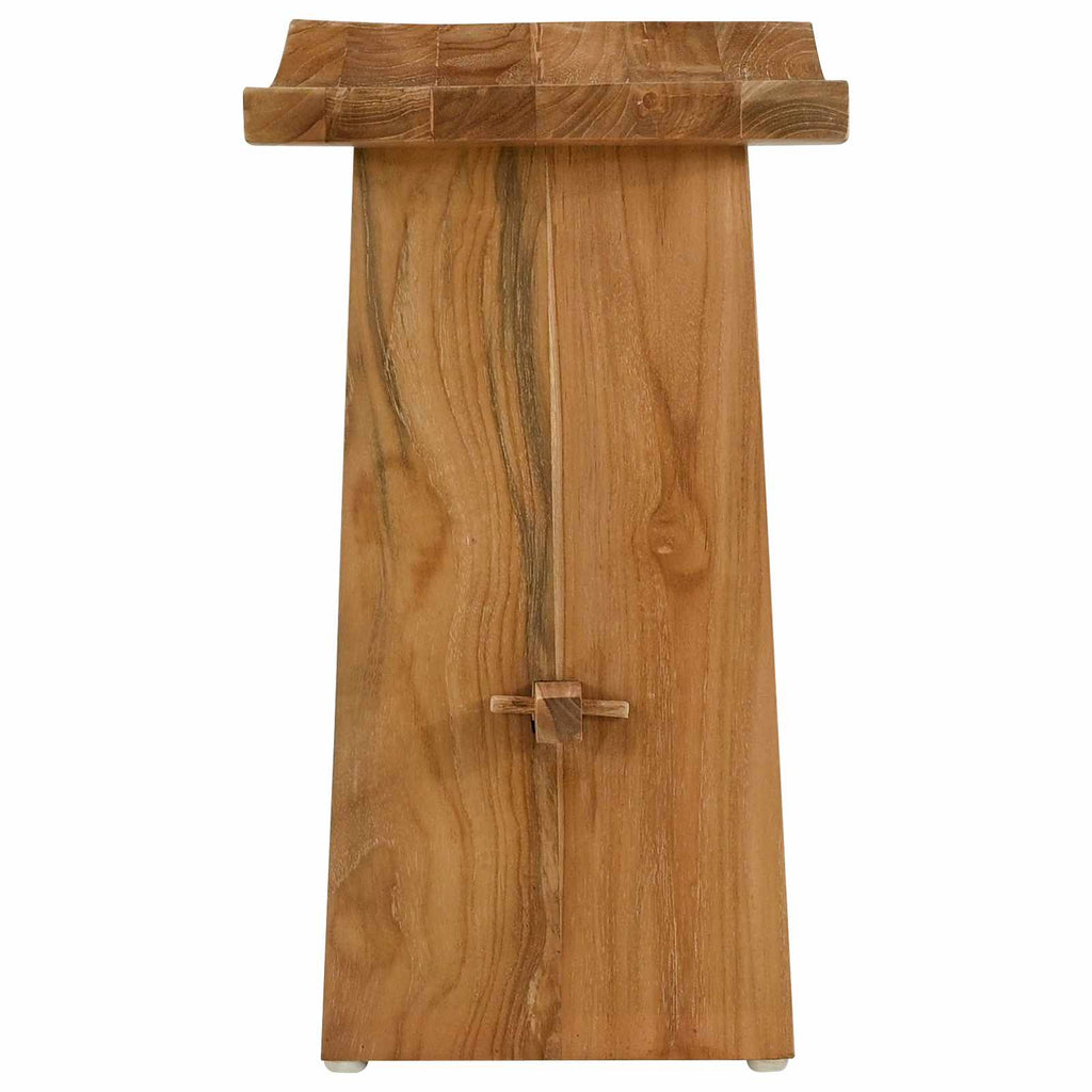 vidaXL Badezimmer Hocker Braun 50 x 29,5 x 50,5 cm Massivholz Teak