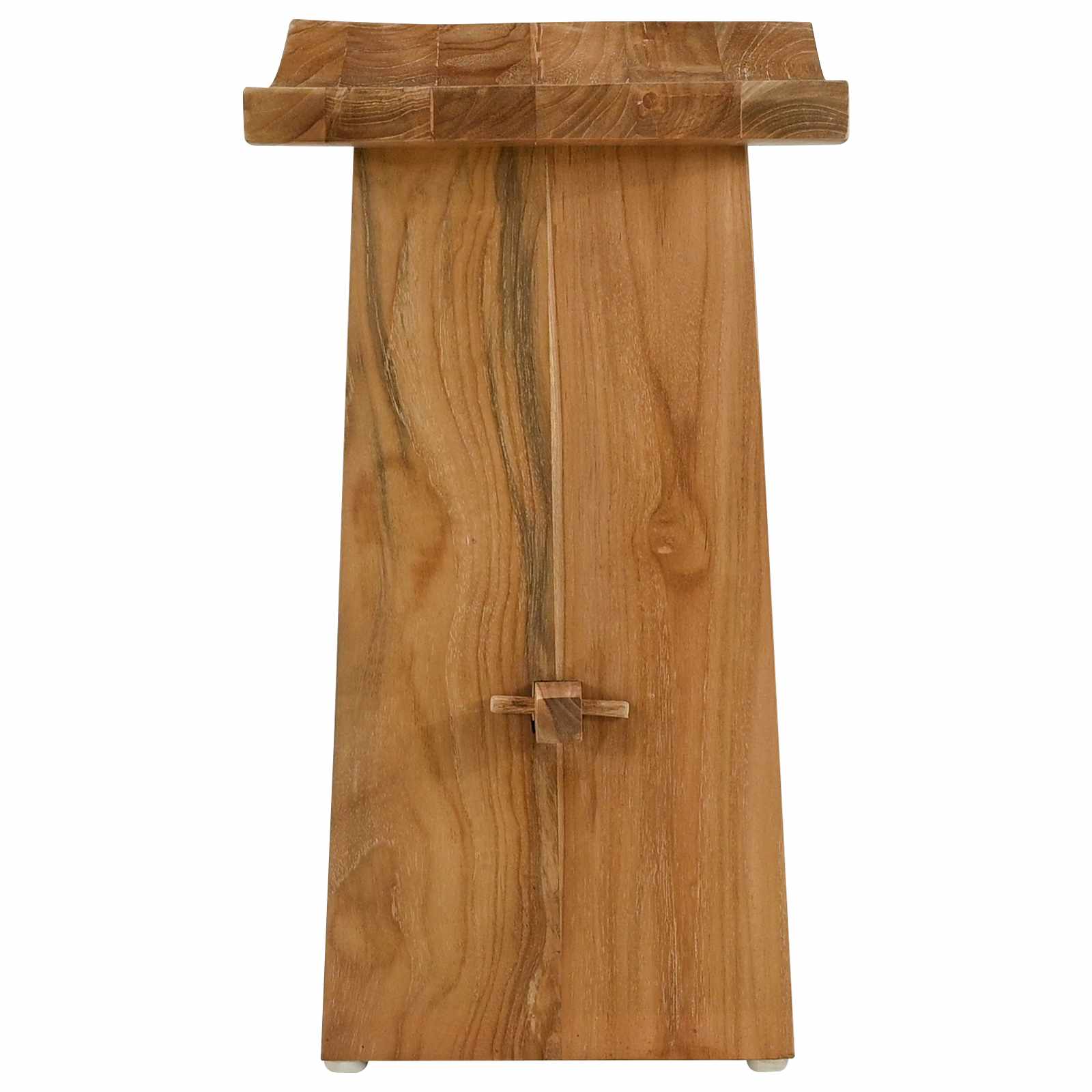 vidaXL Badezimmer Hocker Braun 50 x 29,5 x 50,5 cm Massivholz Teak