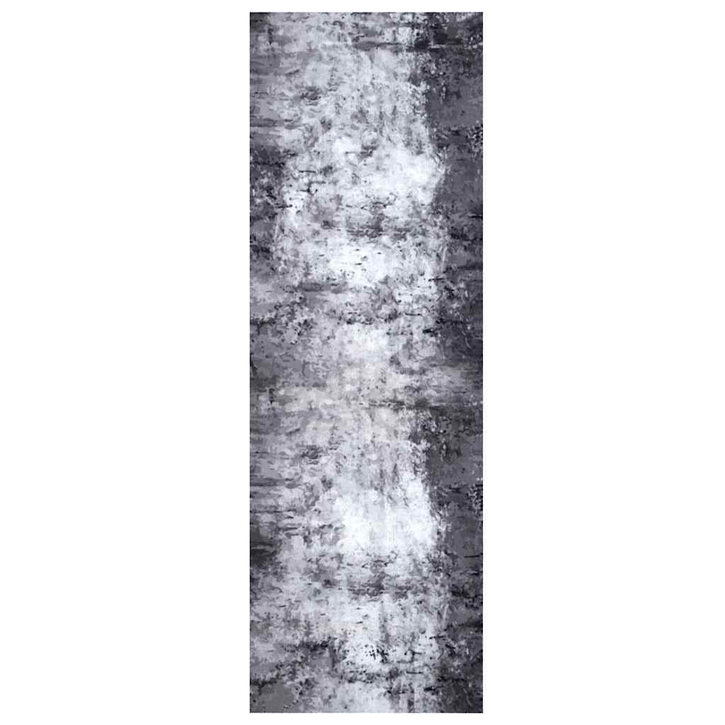 vidaXL Küchen Teppich Grau 180 x 60 cm Samt
