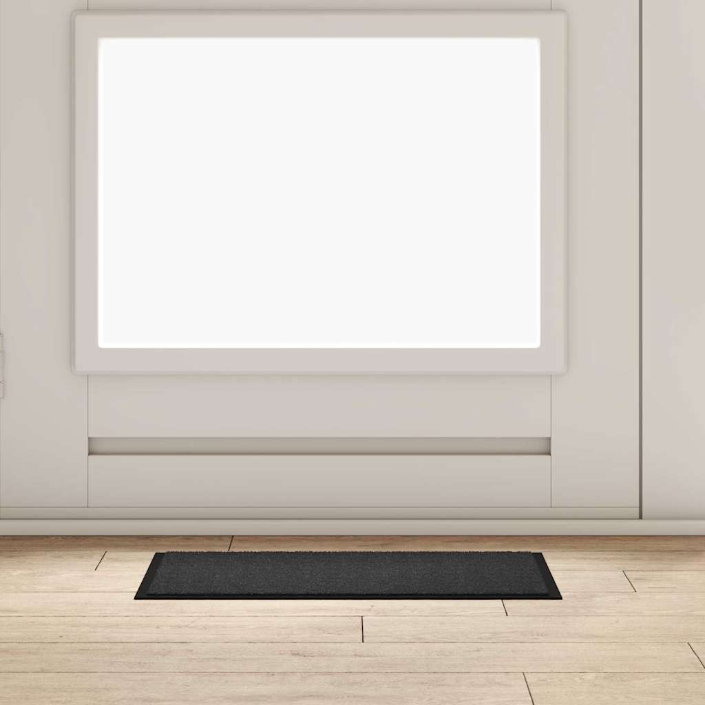 vidaXL Fußmatte Anthrazit 60 x 40 x 1,2 cm Teddystoff