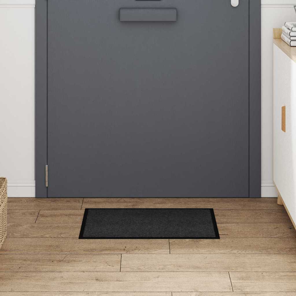 vidaXL Fußmatte Anthrazit 60 x 40 x 1,2 cm Teddystoff