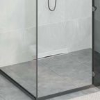 vidaXL Wandmontierter Duschablauf Silber 50 cm Edelstahl 304