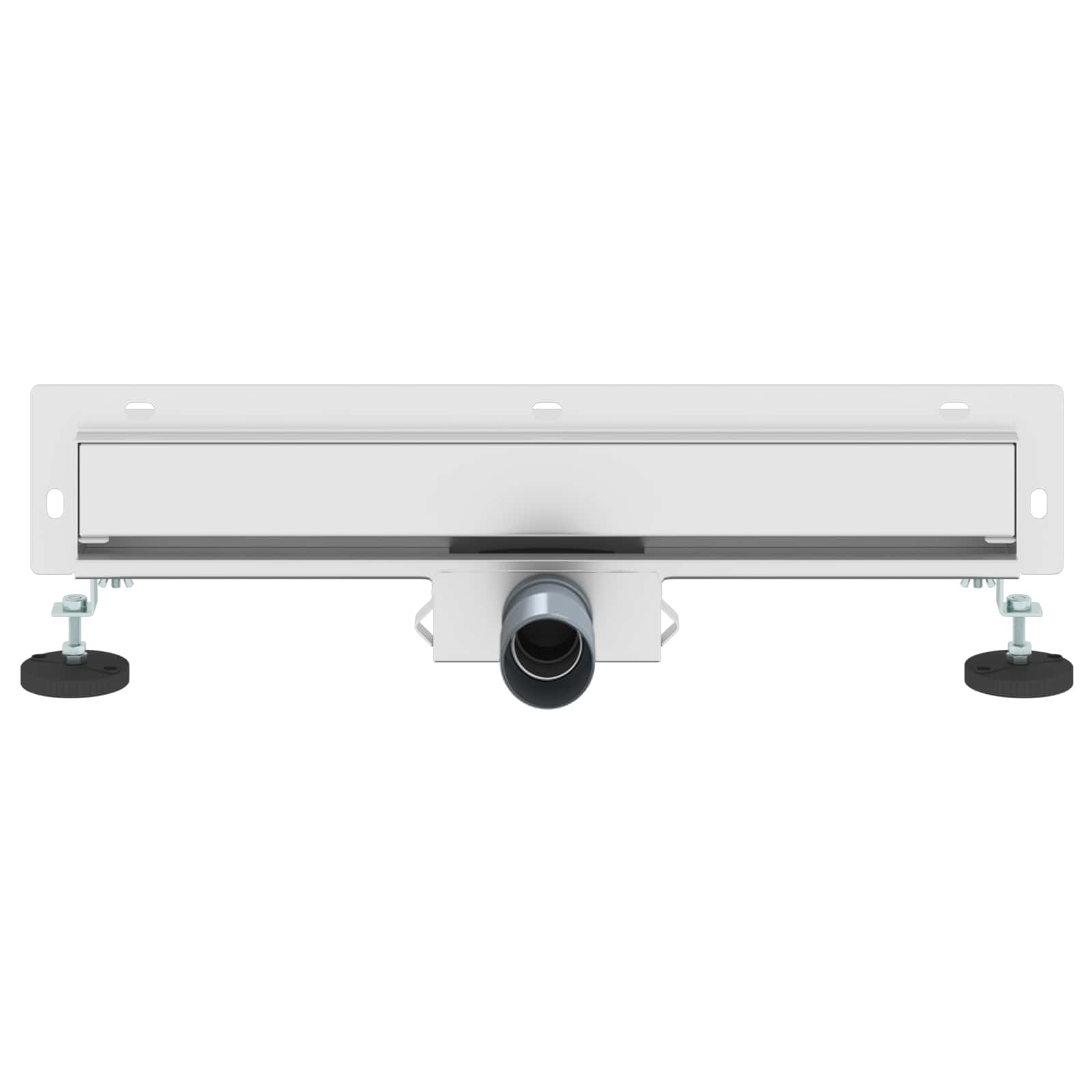 vidaXL Wandmontierter Duschablauf Silber 50 cm Edelstahl 304
