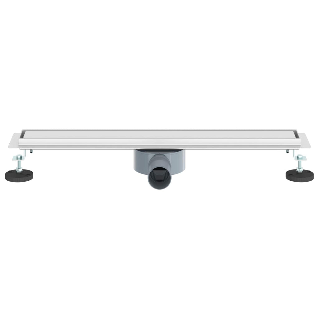 vidaXL Duschablauf 2-in-1 mit 360° Siphon Silber 60 cm Edelstahl 304